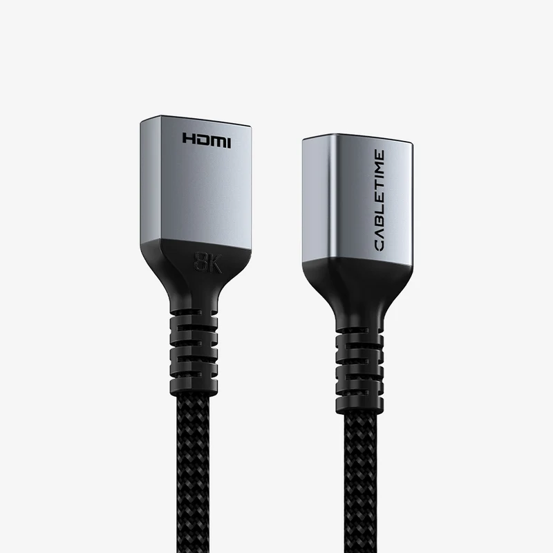 8K 60Hz HDMI 2.1 Extension Cable Female to Female 48Gbps 0.5M