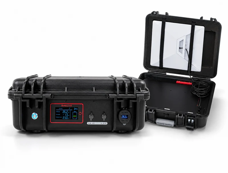 LinkPower Mini 512 Integrated – Plug and Play Powered Flight Case for Starlink Mini