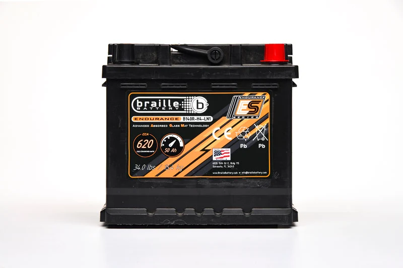 Braille Endurance AGM Battery Group Size 140R H4 LN1