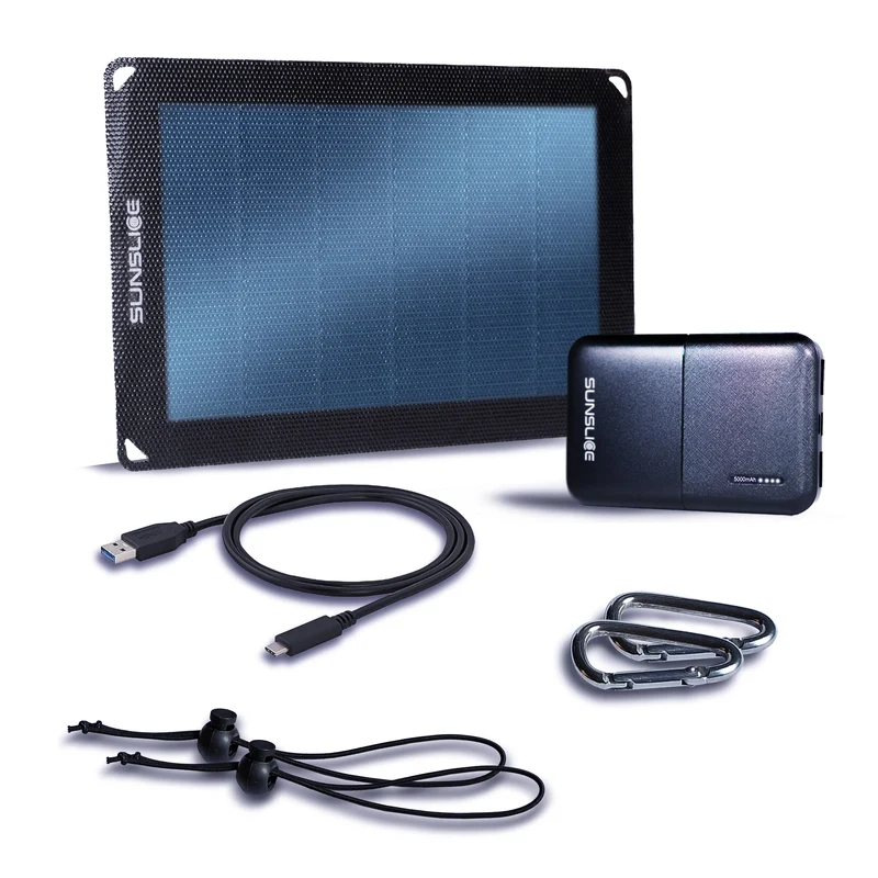 SCOUT KIT: 6 Watts Solar Panel + 5000 mAh power bank + Cable