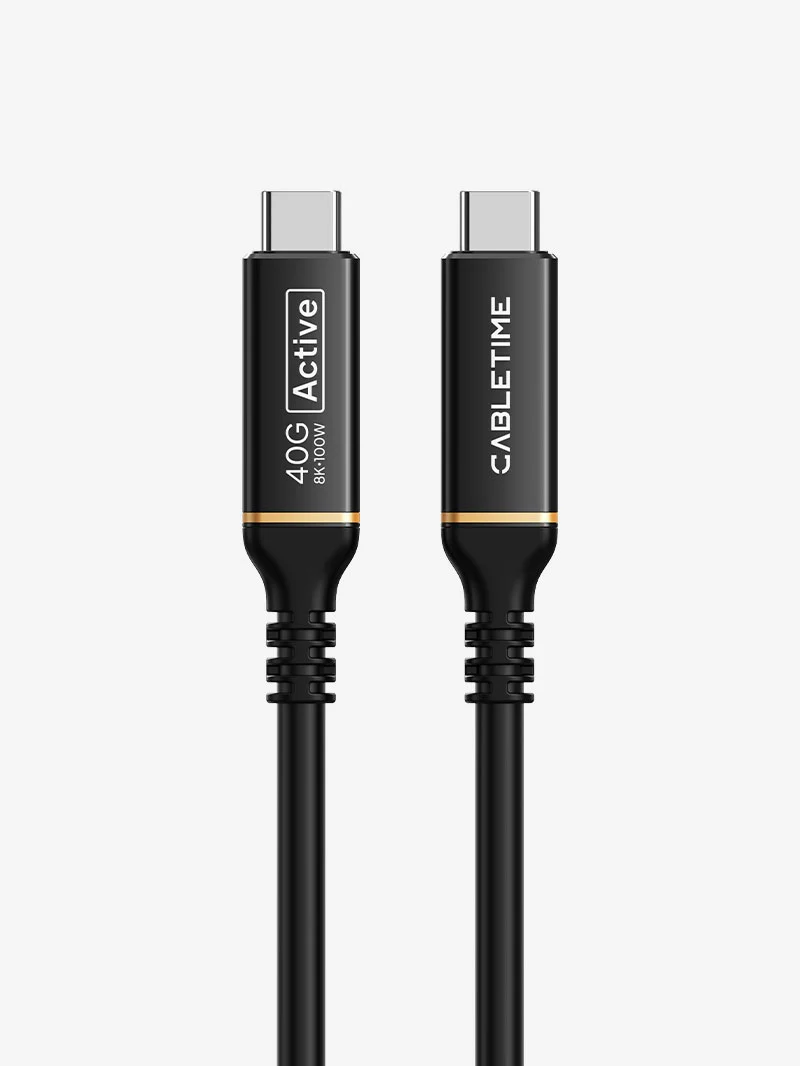 40Gbps Active USB4 Cable 100W 8K 60Hz 9.8 ft / 3m