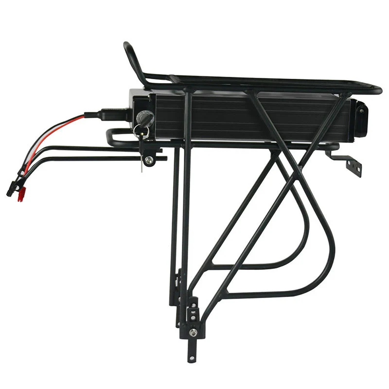 【STOCK UK】 Batterie de vélo électrique T032 48 V 15 Ah BMS30A avec support arrière et chargeur 2 A pour moteur 0-1000 W.
