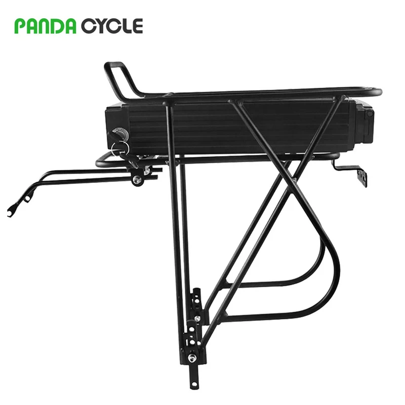 【STOCK UK】 Panda Cycle T032 48V 15Ah BMS30A batterie de vélo électrique à support arrière avec un support et un chargeur 4A adapté pour moteur 0-1000w