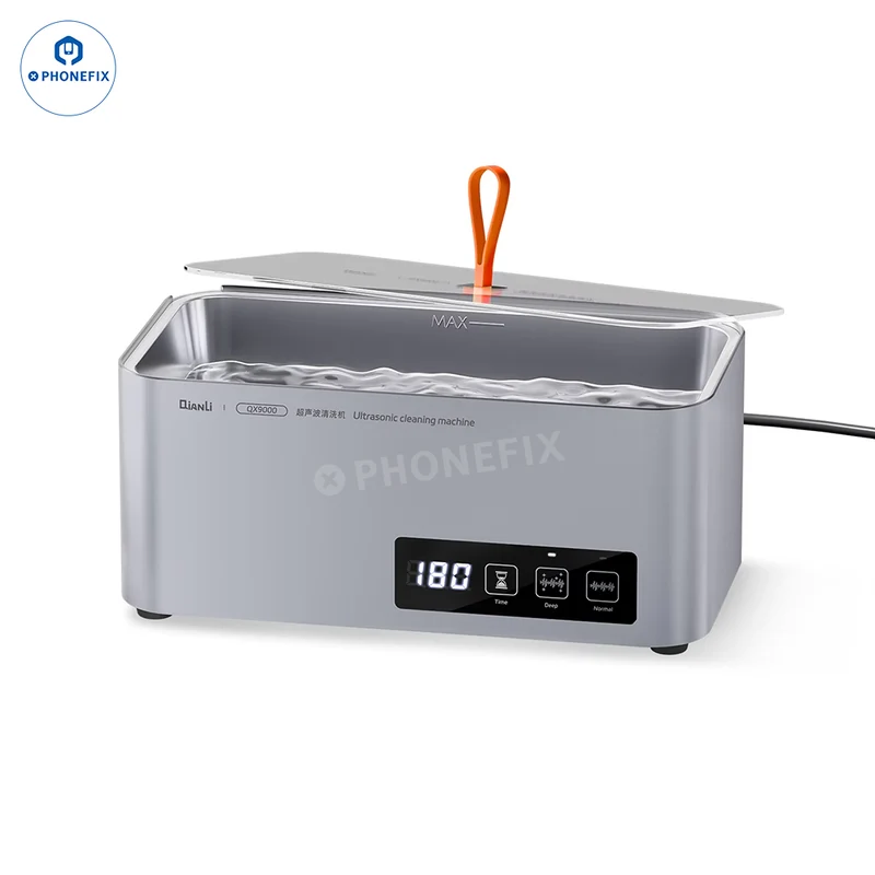 Nettoyeur à ultrasons QIANLI QX9000 0.8 L pour le nettoyage des lentilles de circuits imprimés de téléphones