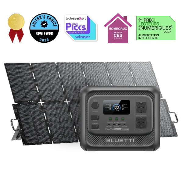 Elite 300 + 500W | 2 400 W, 3 014,4 Wh, 500 W Solaire
