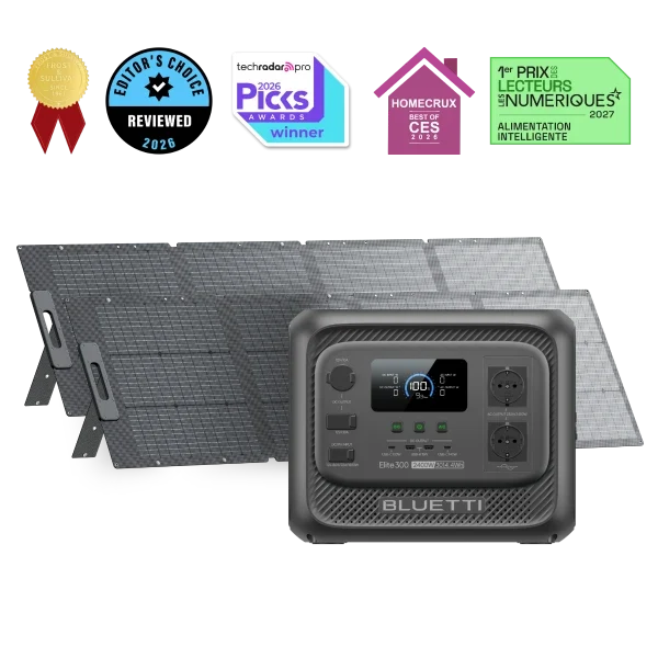 Elite 300 + 2*200W | 2 400 W, 3 014,4 Wh, Kit solaire 400 W