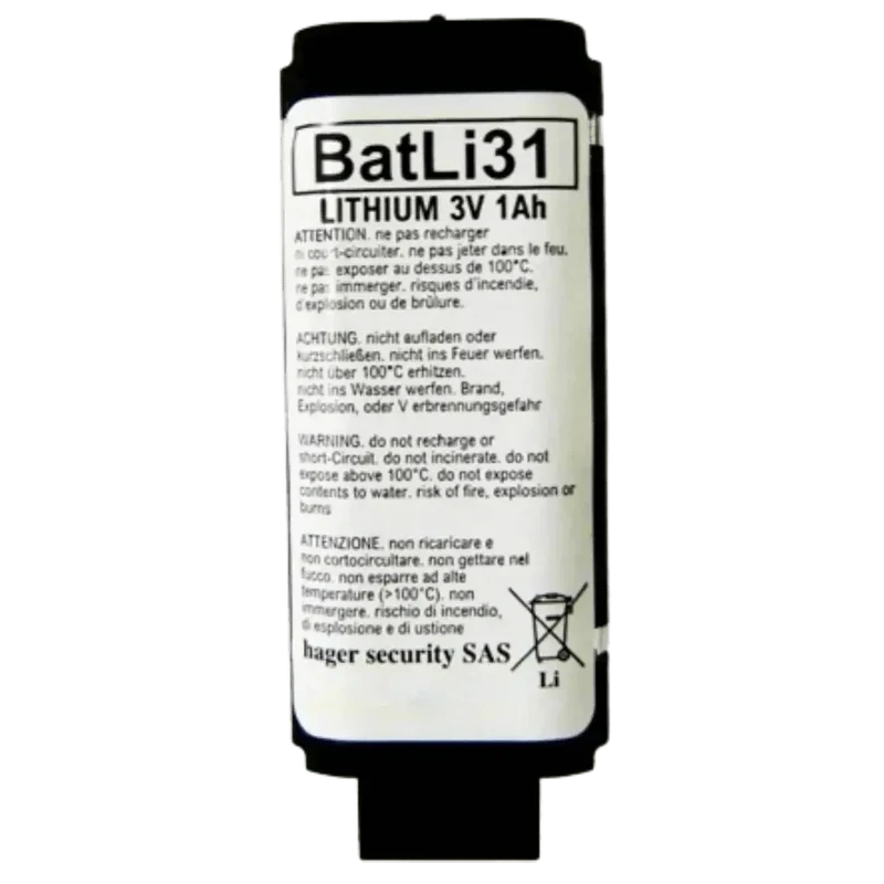 Pile Lithium BATLI31 3V 1Ah d’origine Daitem Hager Atral