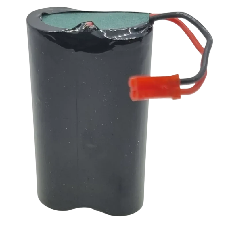 Batterie Li-ion 7.4V 3500mAh 2S1P 18650 avec BMS JST rouge