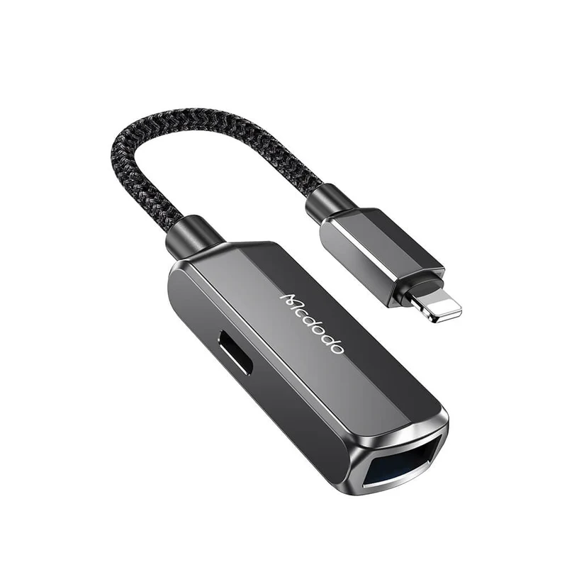 Mcdodo 2 in 1 Adapter (Lightning to USB-A 3.0 + Lightning)