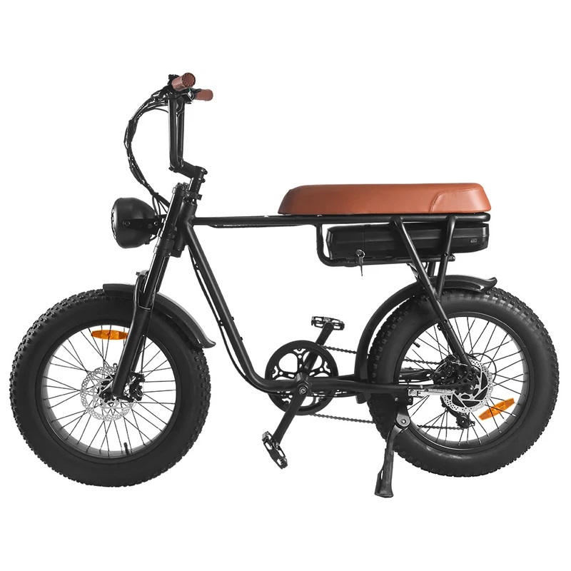 Sport Pédale Assist eBike Vélo Électrique Cycle Électrique VTT Rétro Gros Pneu Vélo Électrique 48V 1000 W avec batterie 17.5ah Fatbikes