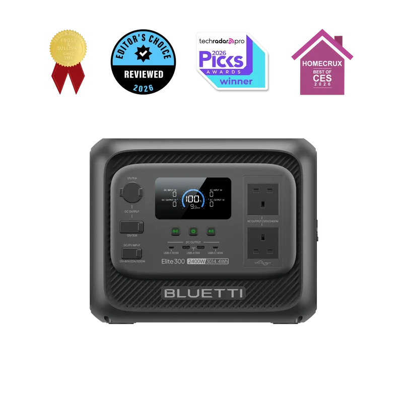 BLUETTI Elite 300 Portable Power Station | 2,400W 3,014.4Wh | UK Plug