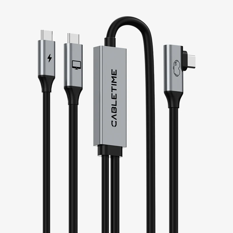 USB C to USB C VR Link Cable 16FT with 18W Charging – Compatible with Meta Quest 3S/3/2/Pro, Oculus Quest, Pico 4, PC VR, Steam VR