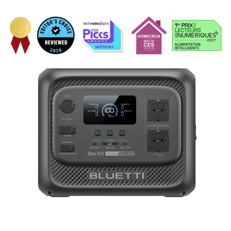 BLUETTI Elite 300 Portable Power Station | 2.400W 3.014,4Wh