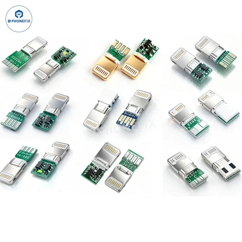 Connecteur Lightning mâle 8 broches avec circuit imprimé et charge rapide PD