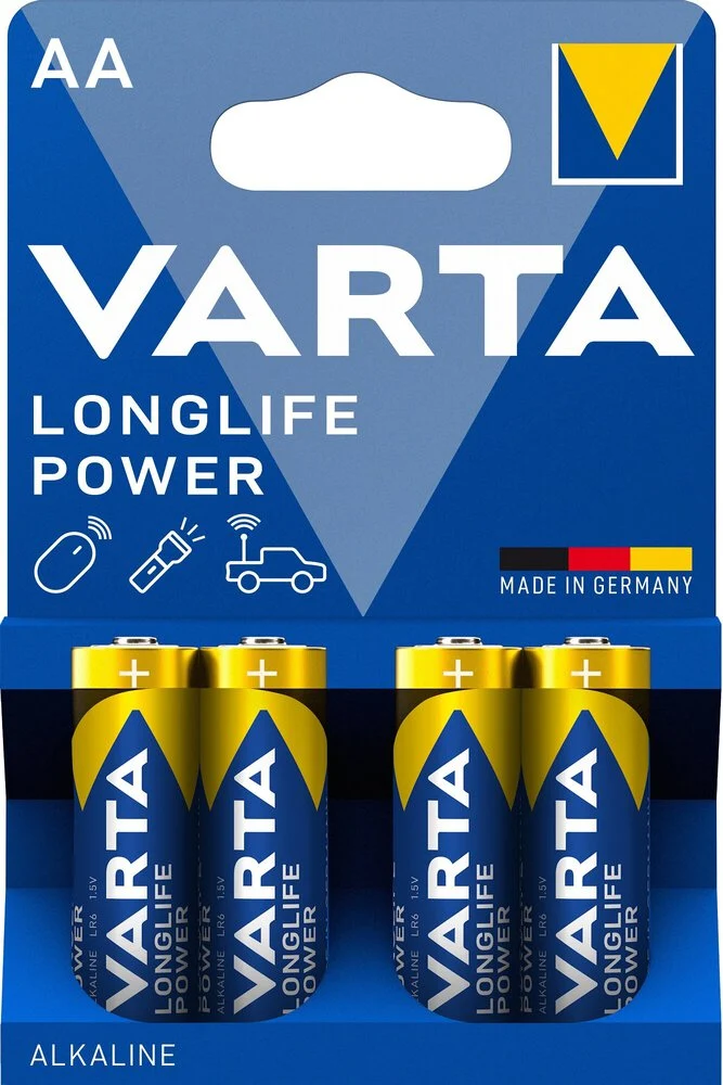 Piles AA LR6 Varta Longlife Power 1.5V – Blister 4