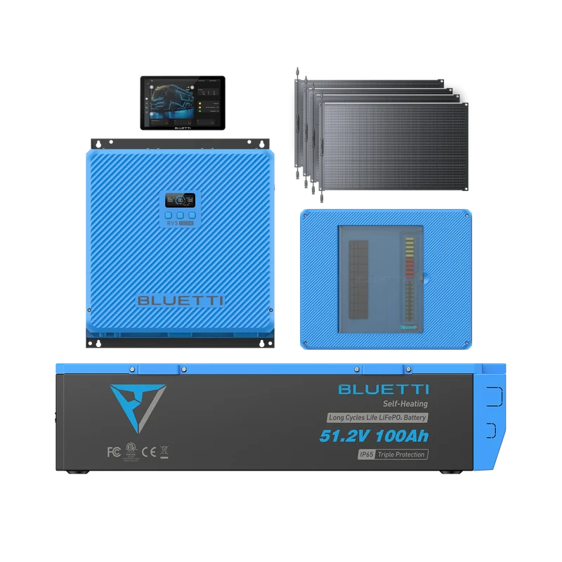 BLUETTI RV5+B4810+Epanel+Epad+2*200W All-in-One RV Solar System