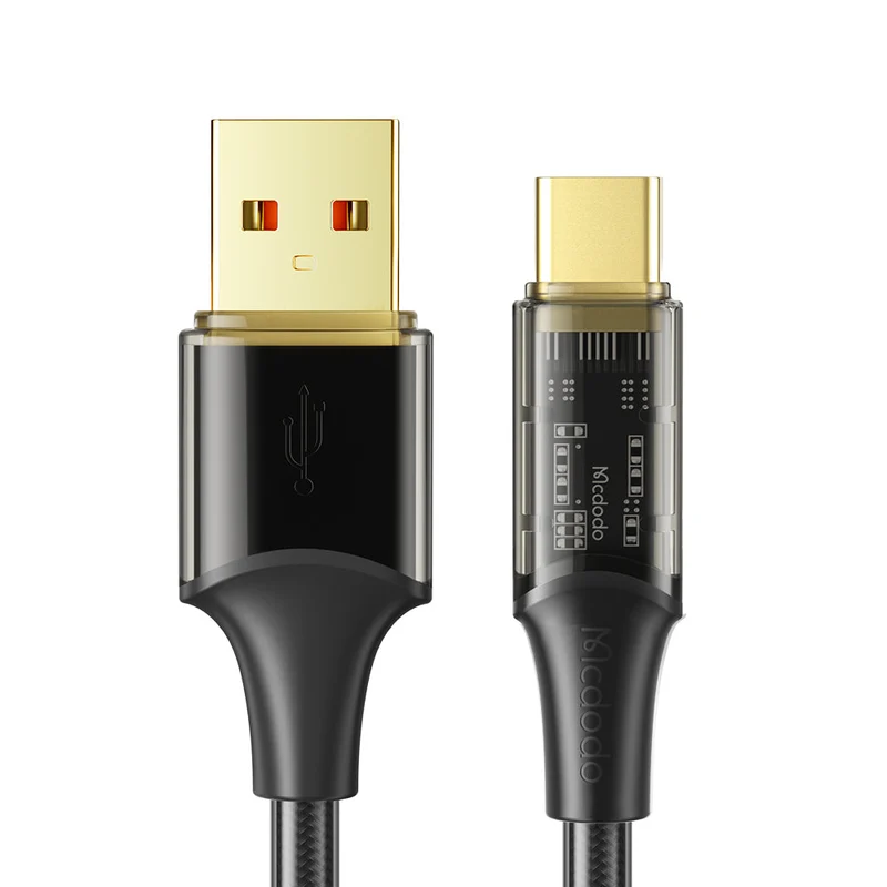 Mcdodo USB-A to USB-C Transparent Cable - Amber Series