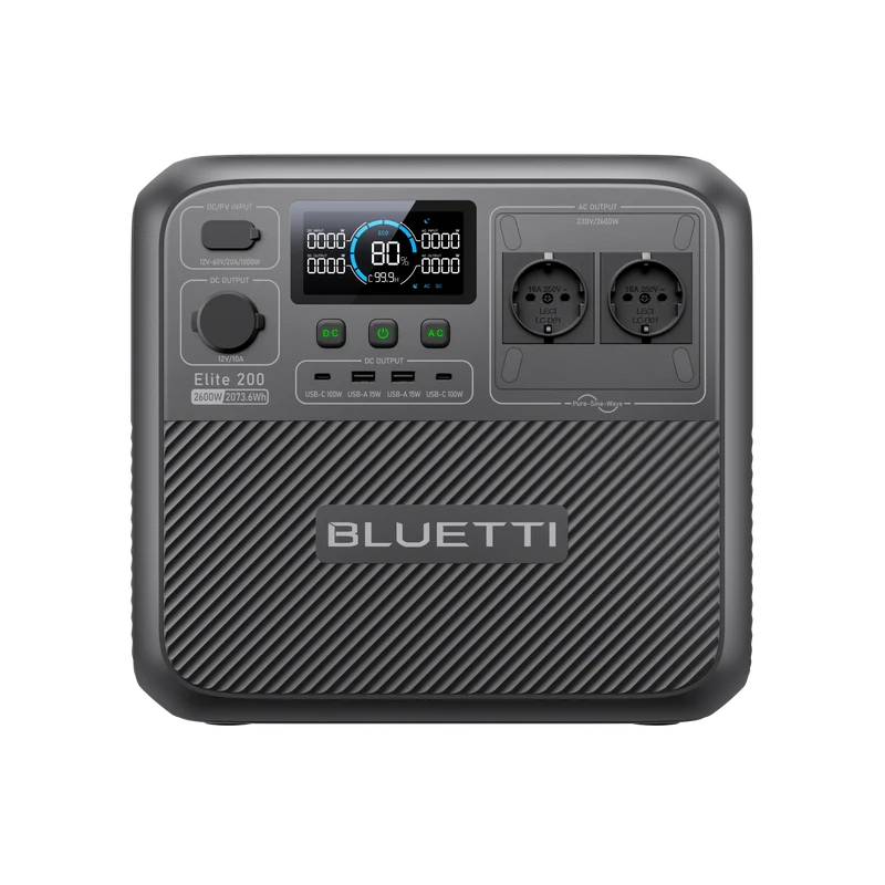 BLUETTI Elite 200 V2 Station électrique portable | 2 073,6 Wh, 2 600 W