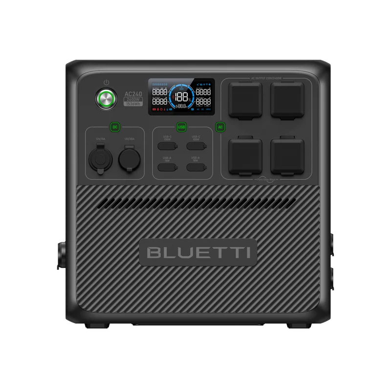 BLUETTI AC240 Station électrique portable | 2 400 W / 1 536 Wh