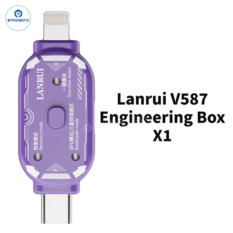 Boîtier d'ingénierie Lanrui V587 - Mode de récupération DFU pour iPhone et Samsung