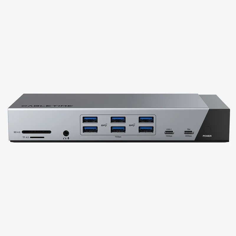 20 IN 1 DisplayLink Thunderbolt 4 Docking Station Triple Monitor for Macbook Pro