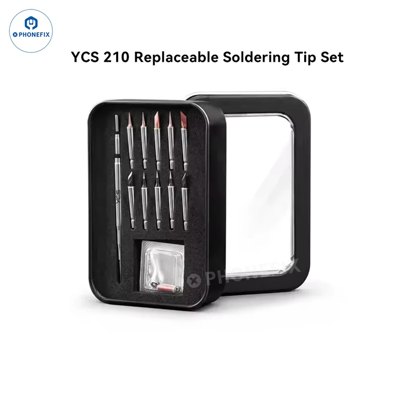 Kit de pointes de fer à souder remplaçables C210 pour la réparation de câbles de connexion de téléphone