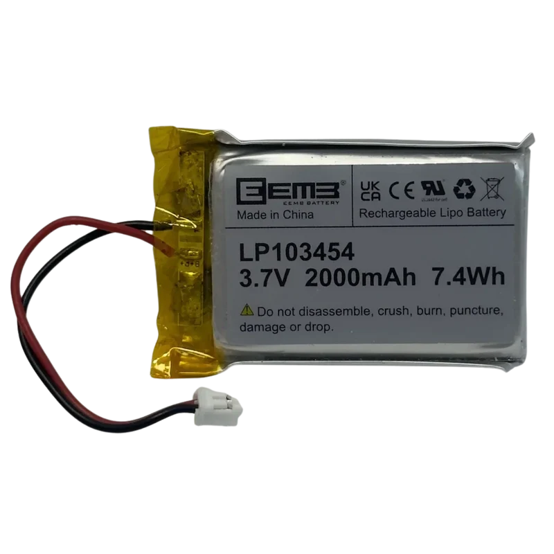 Batterie 103454 LiPo 3.7V 2000mAh