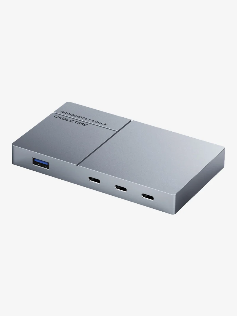 5 In 1 USB C Thunderbolt 4 Mini Docking Station 40Gbps 8K For Laptop Mac