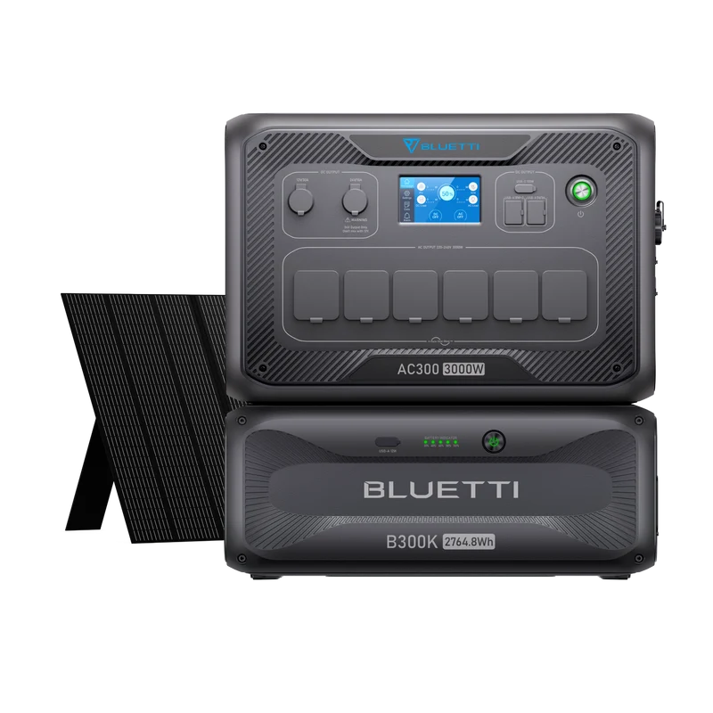 BLUETTI AC300+B300K+350W Solar Generator Kit