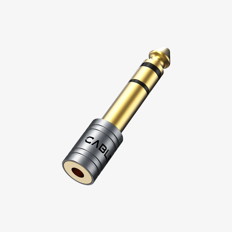 6.35mm 1/4 Male to 3.5mm 1/8 Female Stereo Audio Headphone Adapter