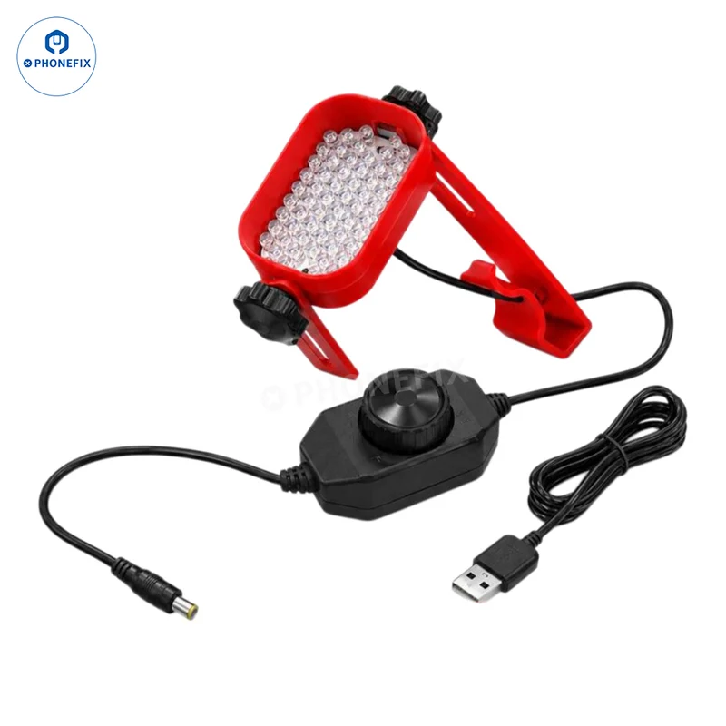 Lampe de microscope LED à montage latéral réglable pour la réparation de circuits imprimés