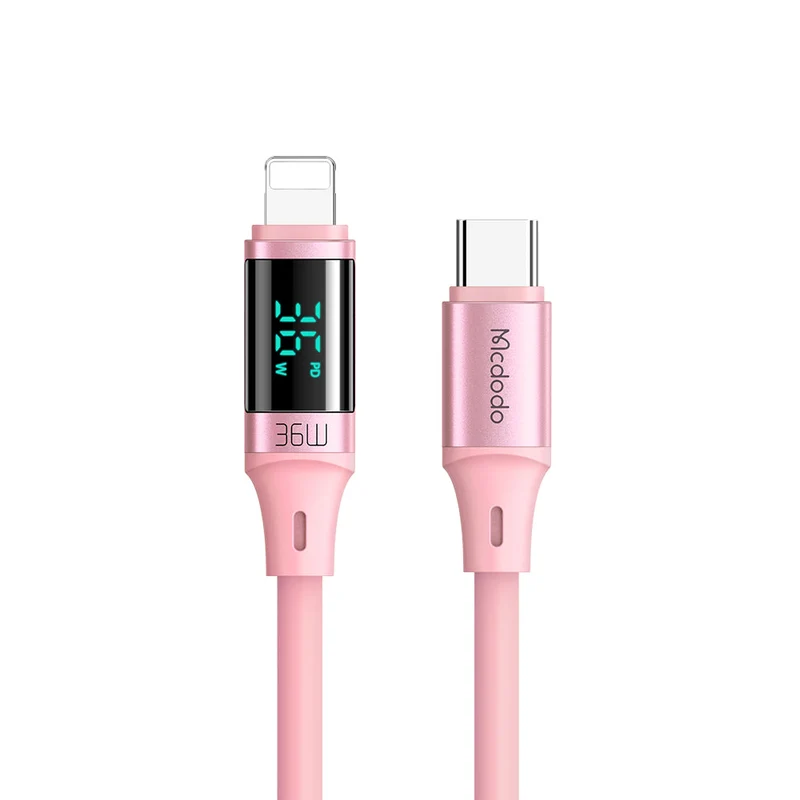 Mcdodo Digital HD 36W USB-C to Lightning Cable, Silicone