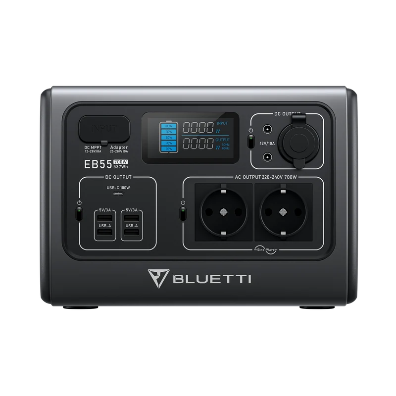 BLUETTI PowerOak EB55 Portable Power Station | 700W 537Wh