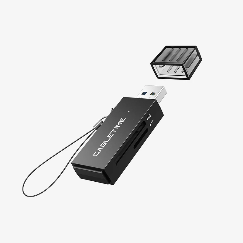 Portable USB 3.0 A to SD Card Reader