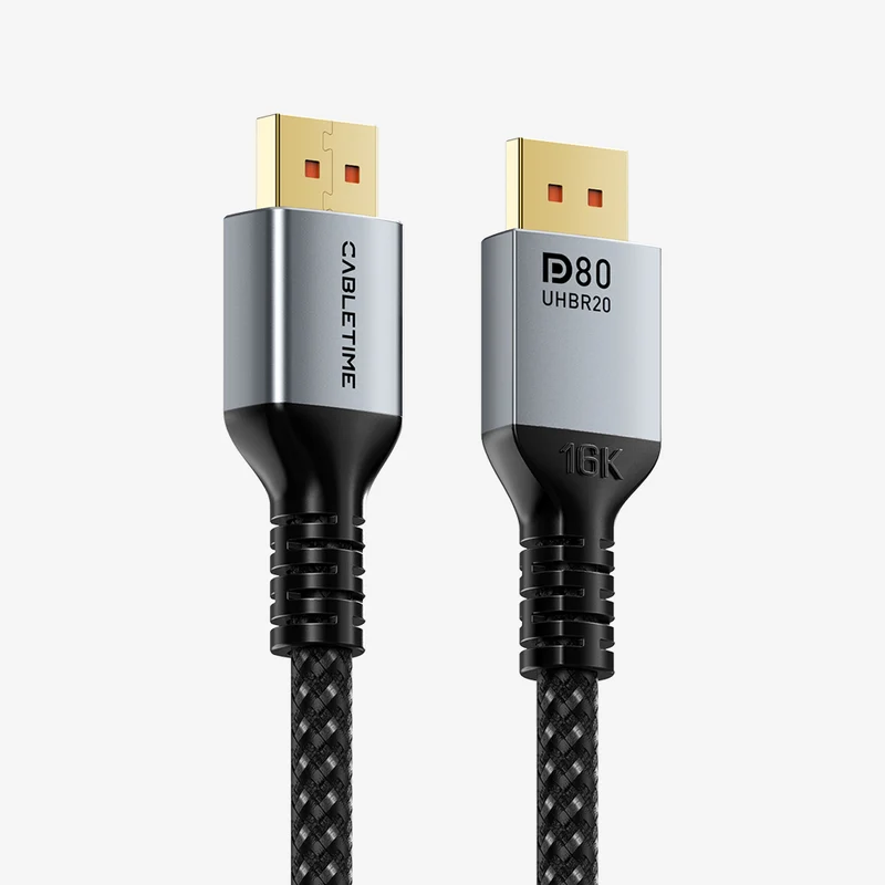 DisplayPort 2.1 Cable 16K@60Hz 8K@120Hz 4K@240Hz 80Gbps