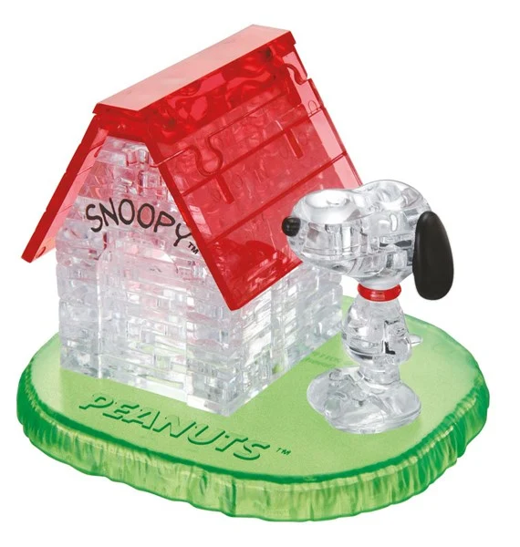 Bepuzzled 3D Crystal Puzzle Snoopy with House