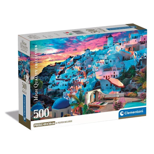500pc Greece View Compact Puzzle