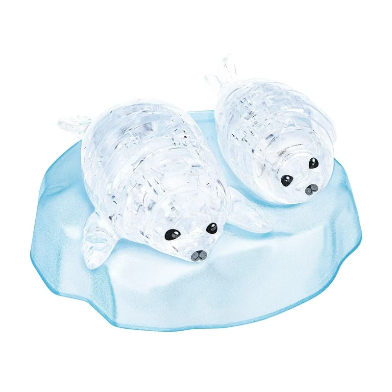 3D Baby Seals Crystal Puzzle