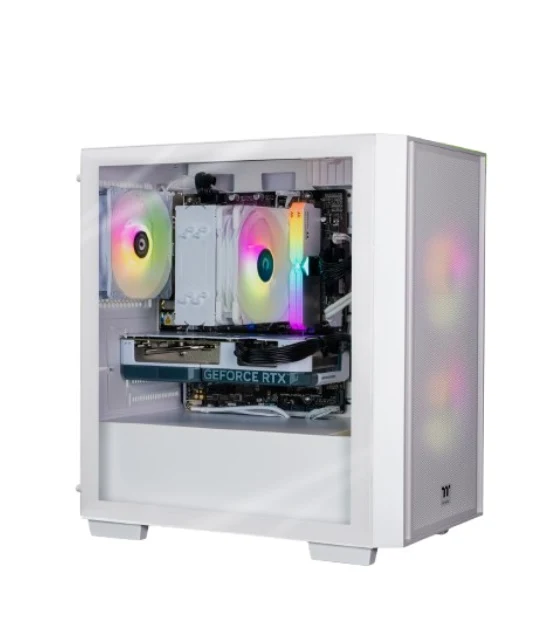 Thermaltake Genesis PRO V4 Snow Gaming Desktop PC ( Intel 12400F / RTX 3050 / 16GB RAM)