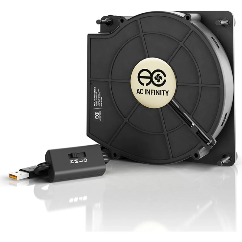 AC Infinity Multifan S2 35 CFM Spot Cooler USB Powered Quiet Fan 120mm