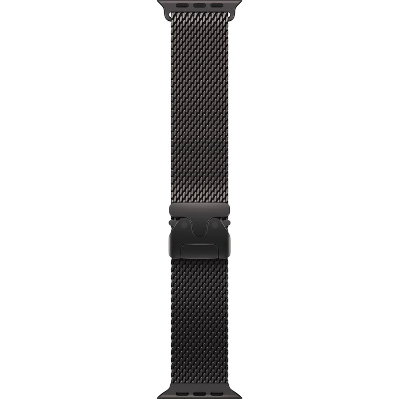 Apple Watch 49mm Black Titanium Milanese Loop [Medium]