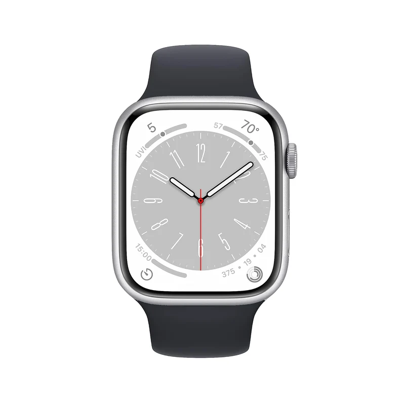 Apple Watch Series 8 Wi-Fi + Cellular 45mm Silver [~Refurbished: Very Good]