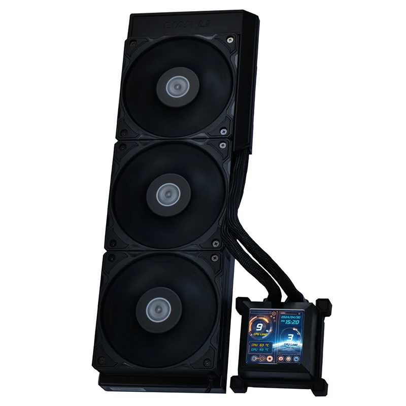 Lian Li HydroShift LCD 360S AIO Liquid CPU Cooler with 28mm LCD Display (Black)