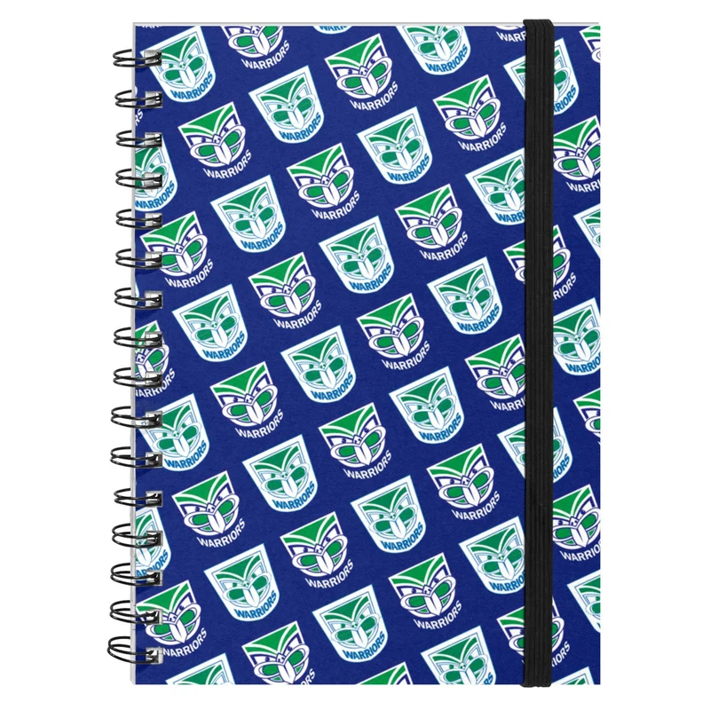 NRL - New Zealand Warriors Hardcover A5 Spiral Notebook