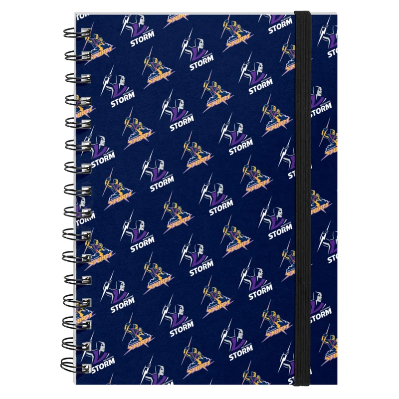 NRL - Melbourne Storm Hardcover A5 Spiral Notebook