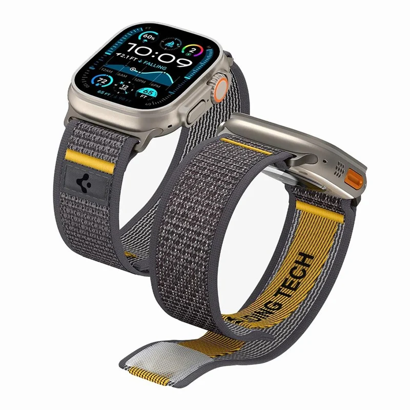 Spigen Apple Watch 49mm 46mm 45mm 44mm 42mm Athlex Air Band (Active Grey)