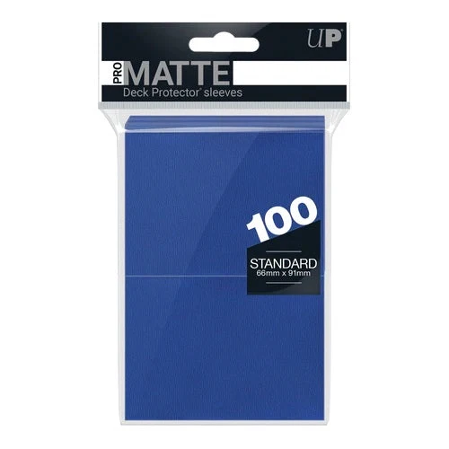 Ultra Pro: UP84514 PRO-Matte 100ct Standard Deck Protector sleeves (Blue)