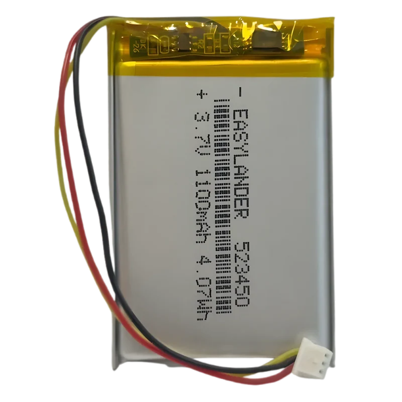 Batterie 523450 LiPo 3.7V 1100mAh avec connecteur 3 Pins