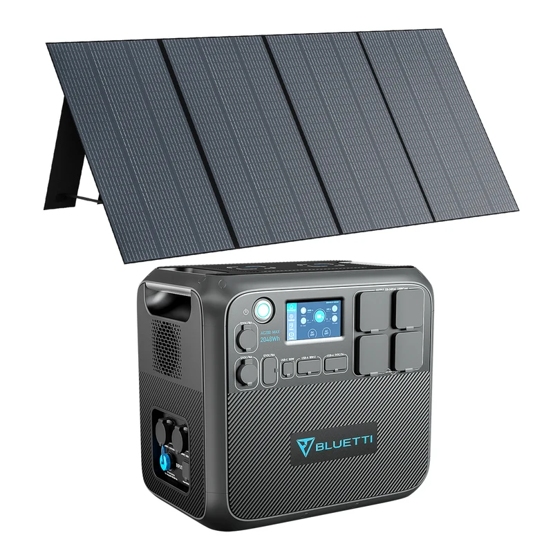 BLUETTI AC200MAX+350W Solar Generator Kit