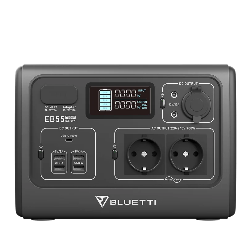 BLUETTI EB55 Station électrique portable | 700 W / 537 Wh - Occasion